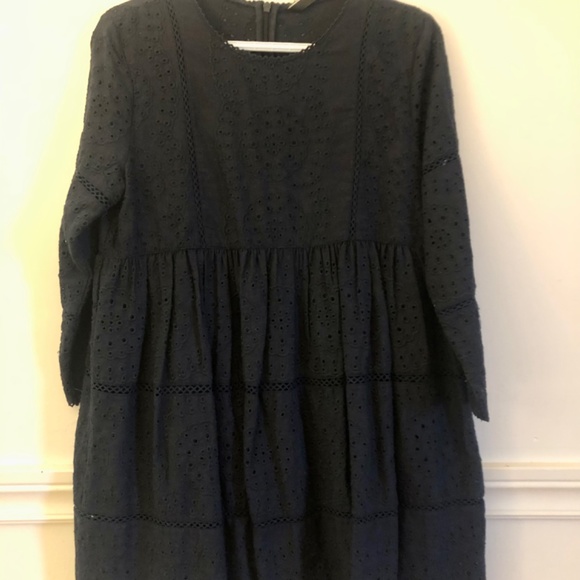 ZARA trf collection navy blue embroidered dress style romper - Picture 3 of 5